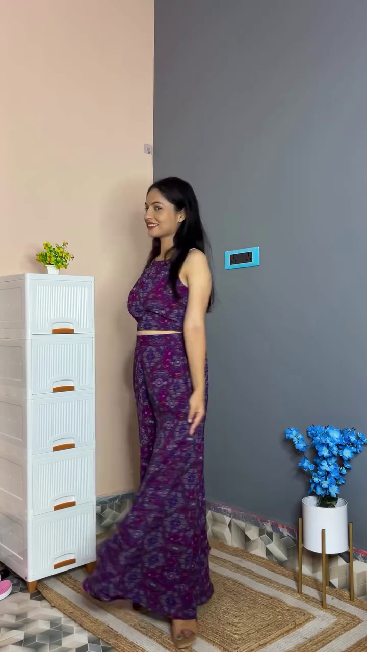 Sky Blue Floral Co-Ord Set