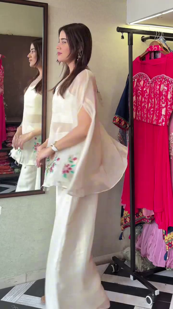 Ivory Bloom Cape Set