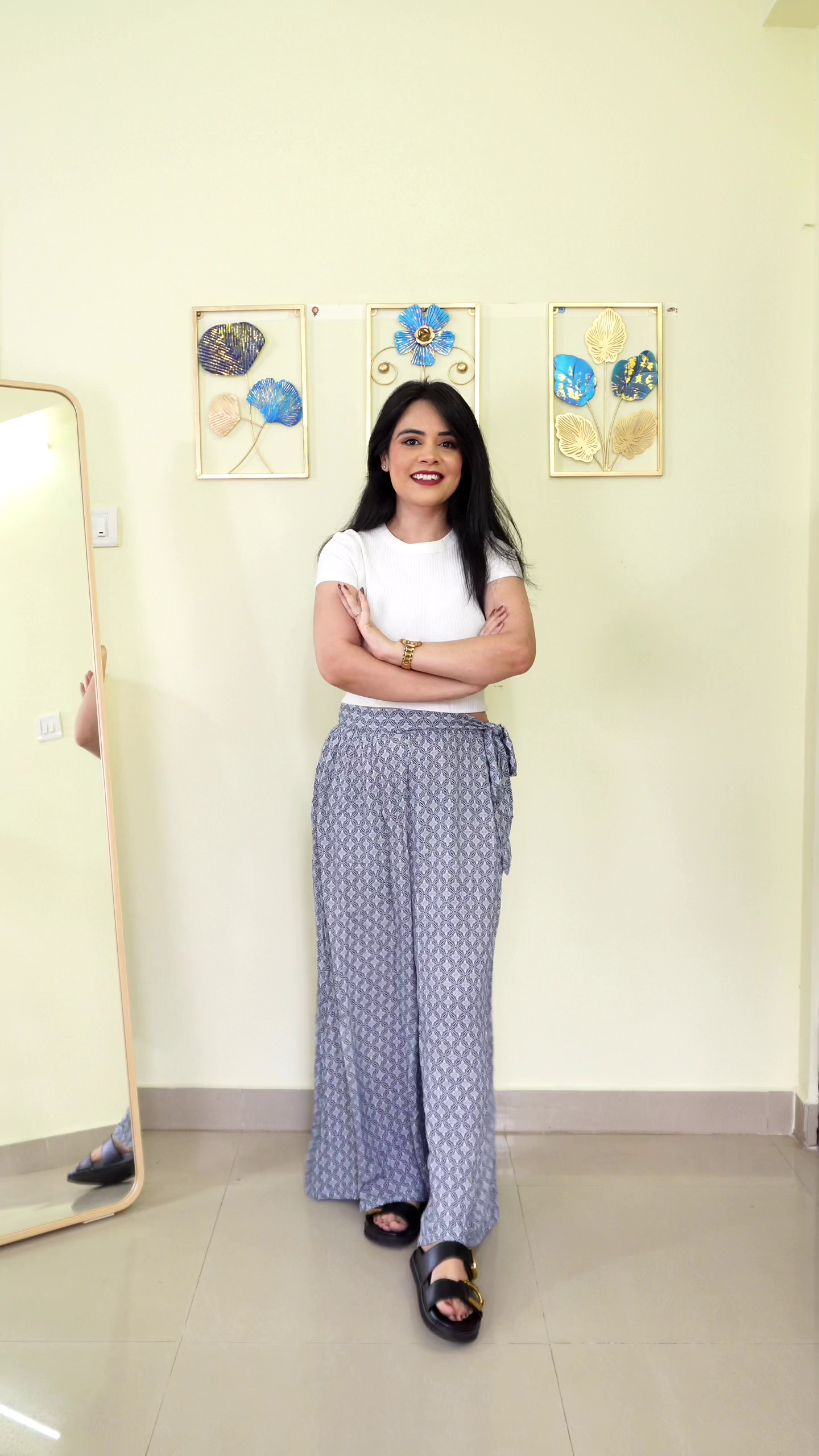 Monochrome Ease Wrap Pants