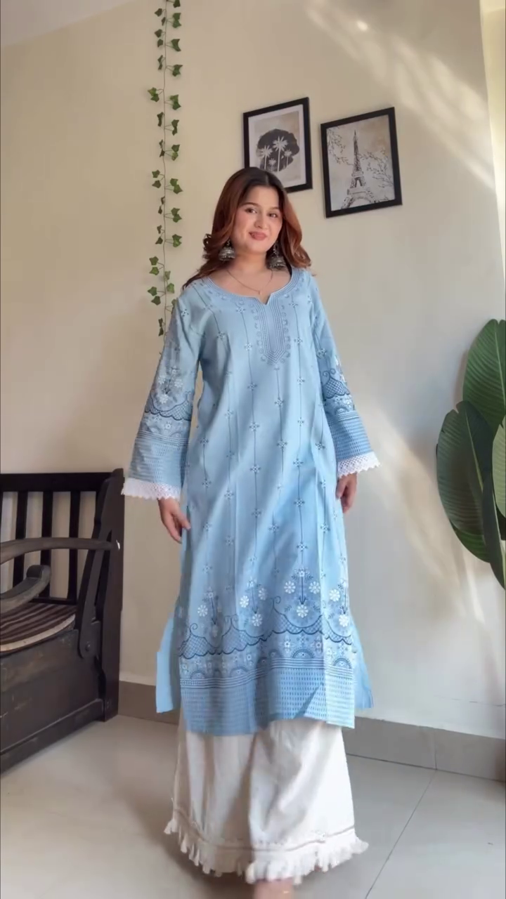 Blush Pink Printed Kurta Set