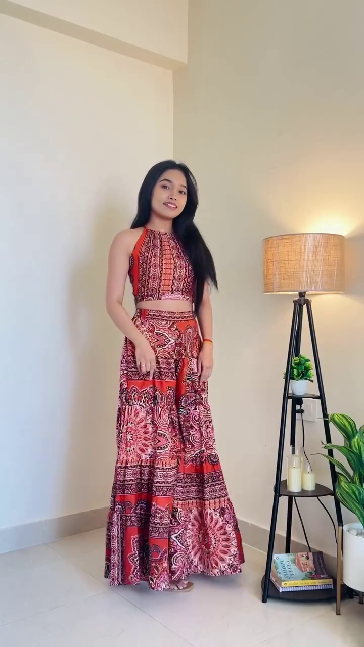Crimson Boho Co-Ord Set