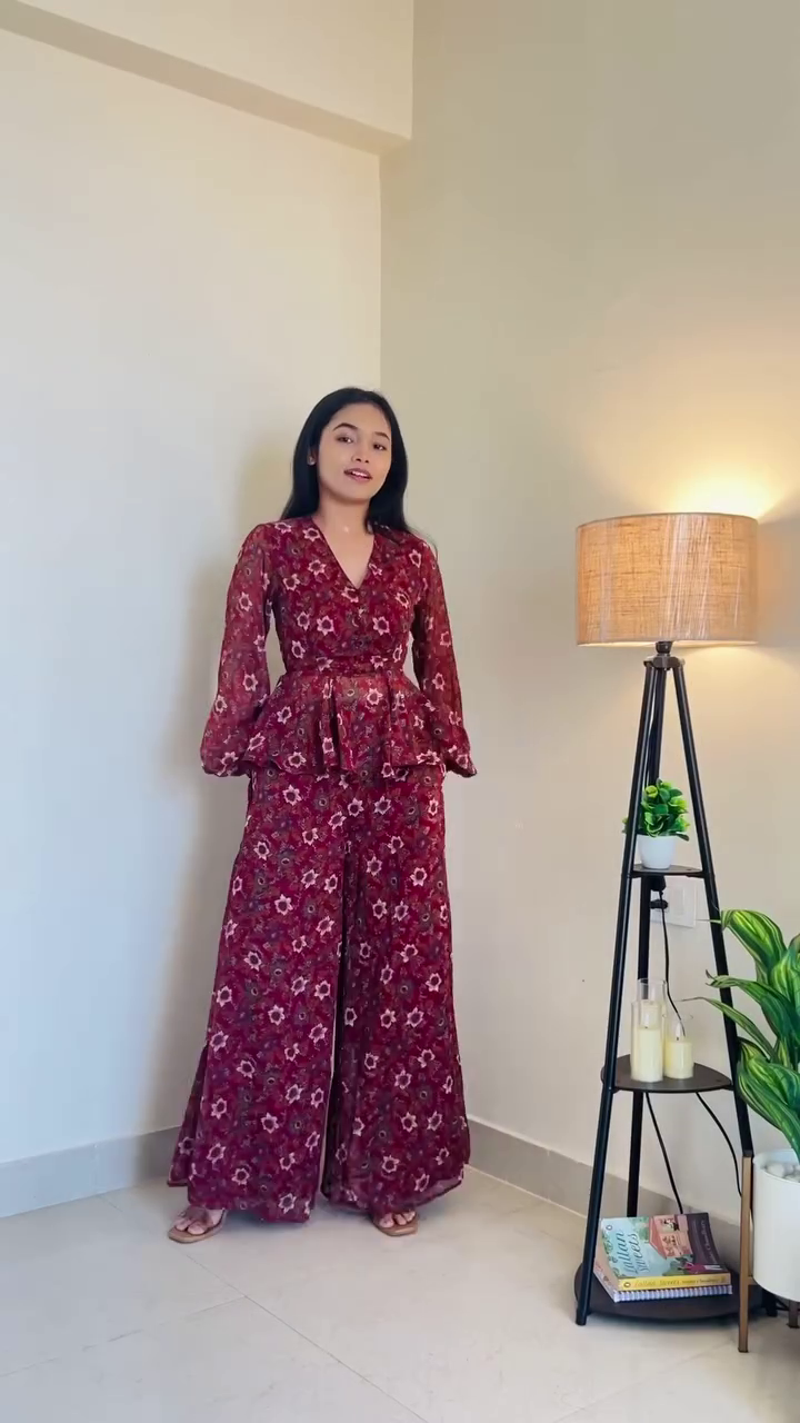 Crimson Boho Co-Ord Set