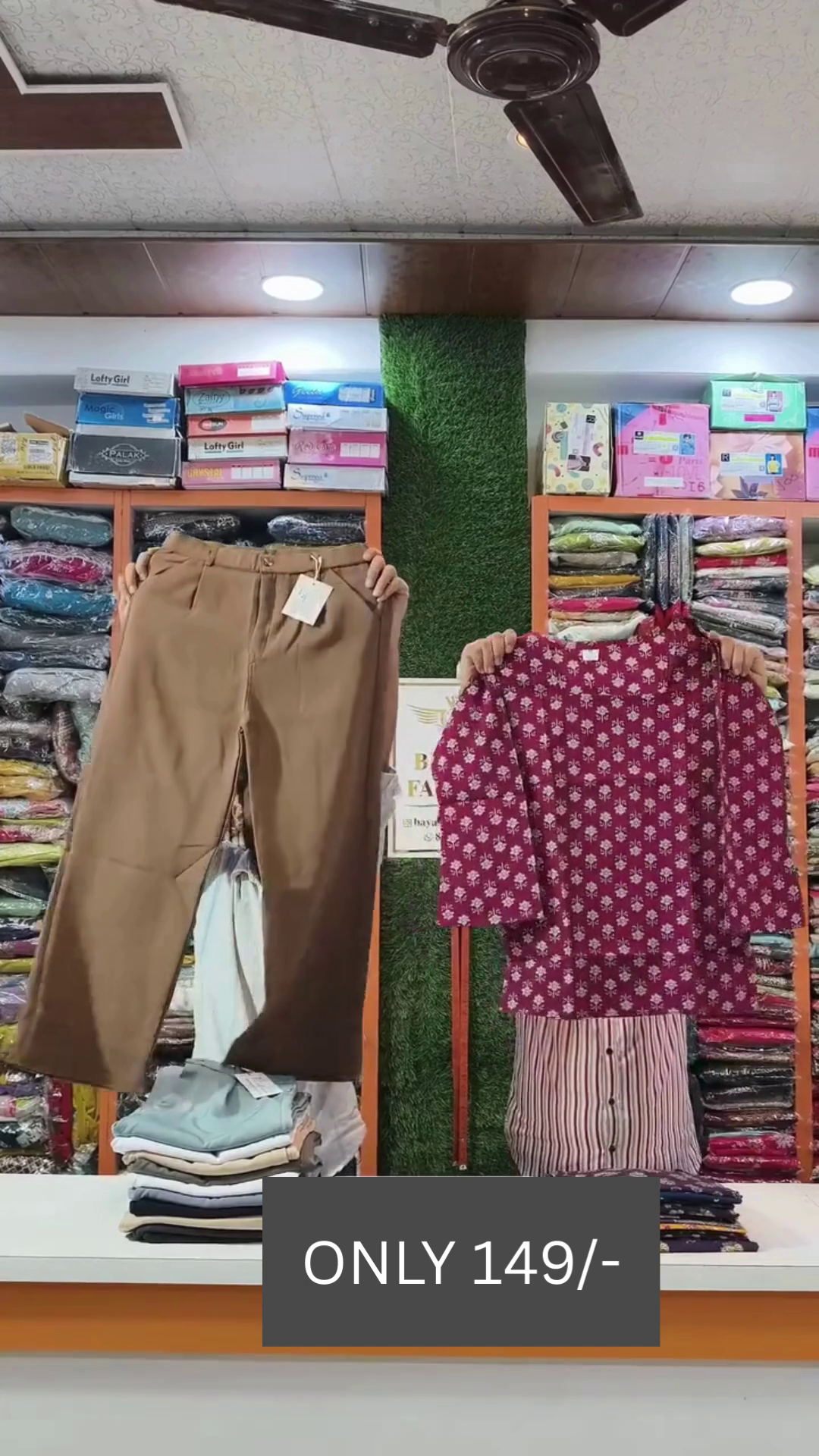 Stylish Printed Top with Comfortable Trousers Set