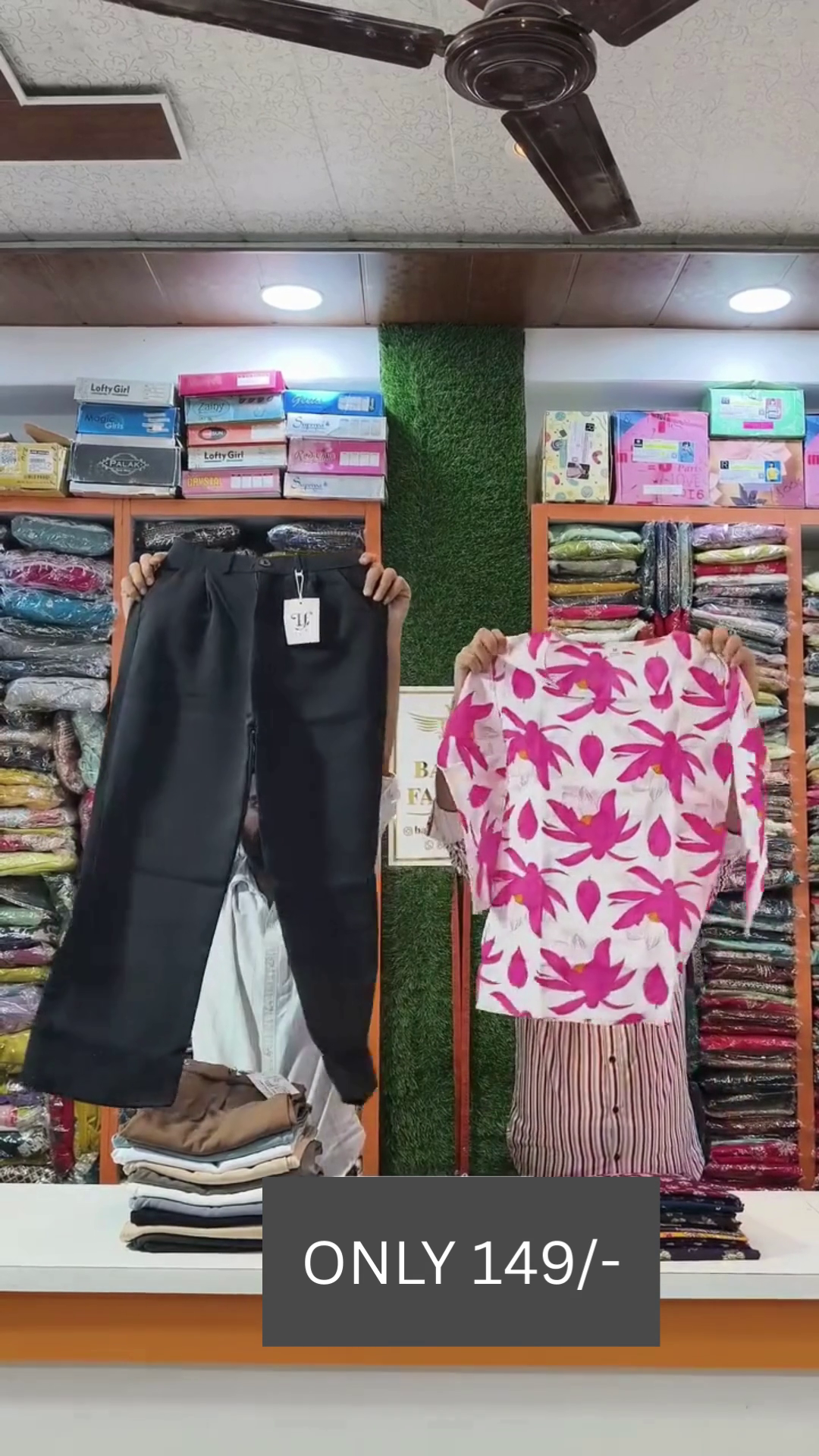 Stylish Printed Top with Comfortable Trousers Set