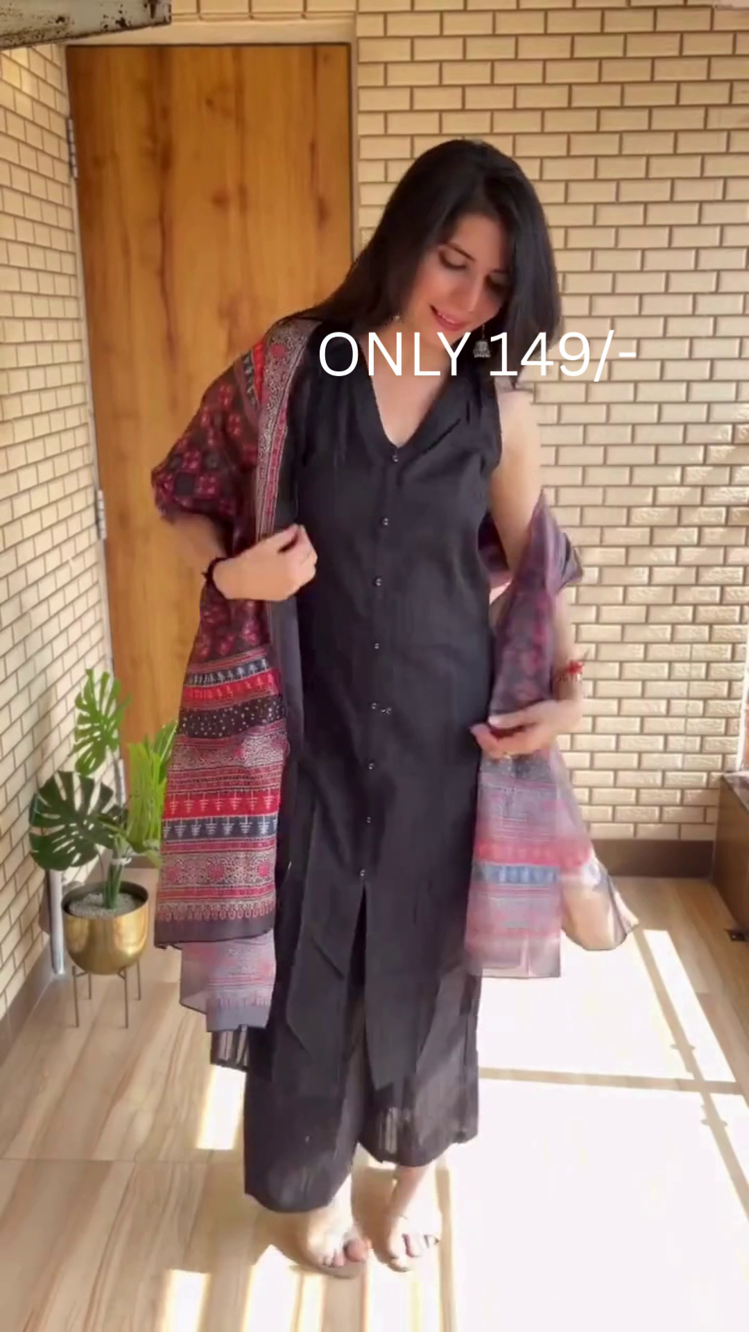 Charming Pink Floral Printed Kurta Set