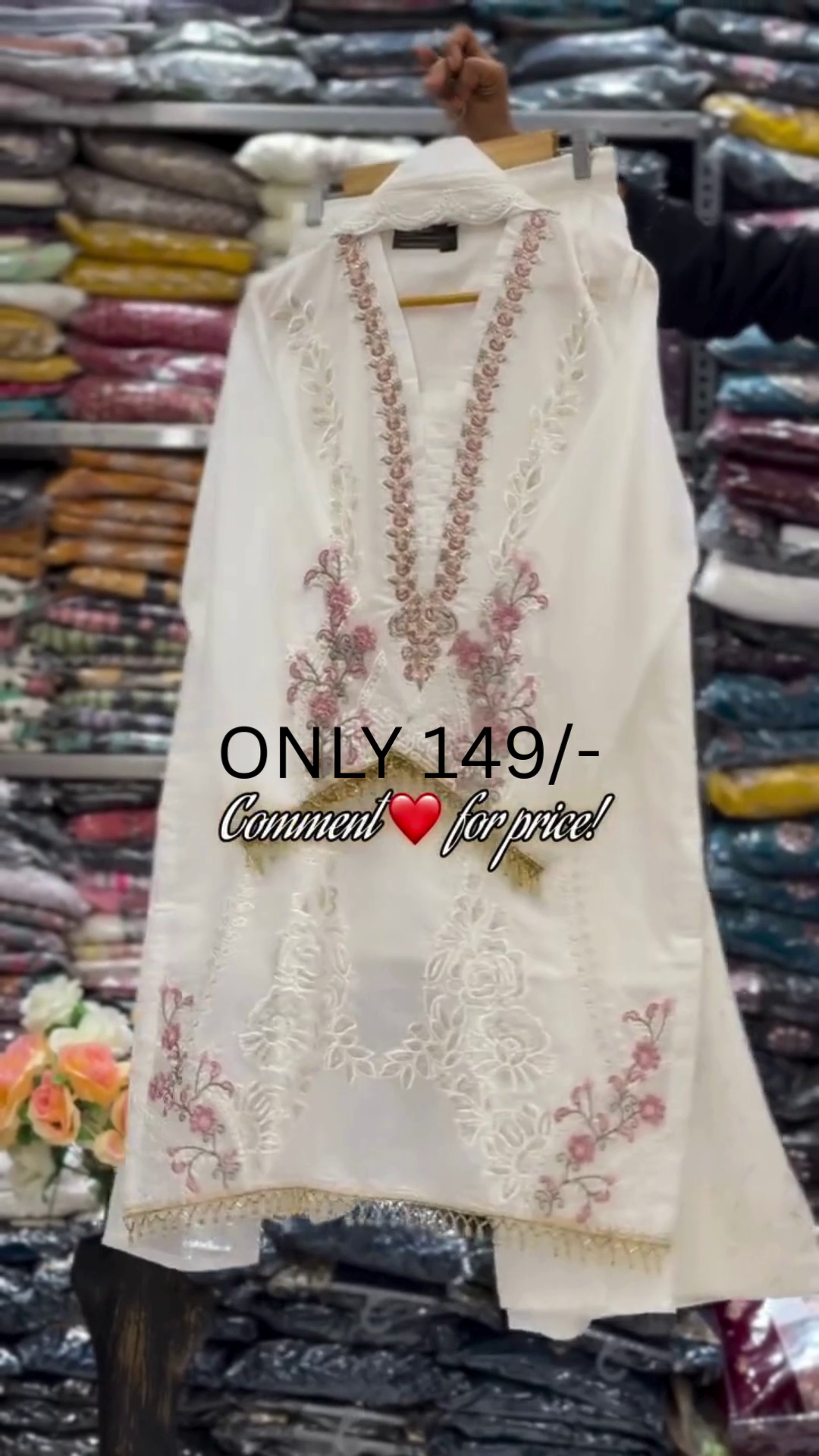 Vibrant Pink Printed Kurta Set with Dupatta