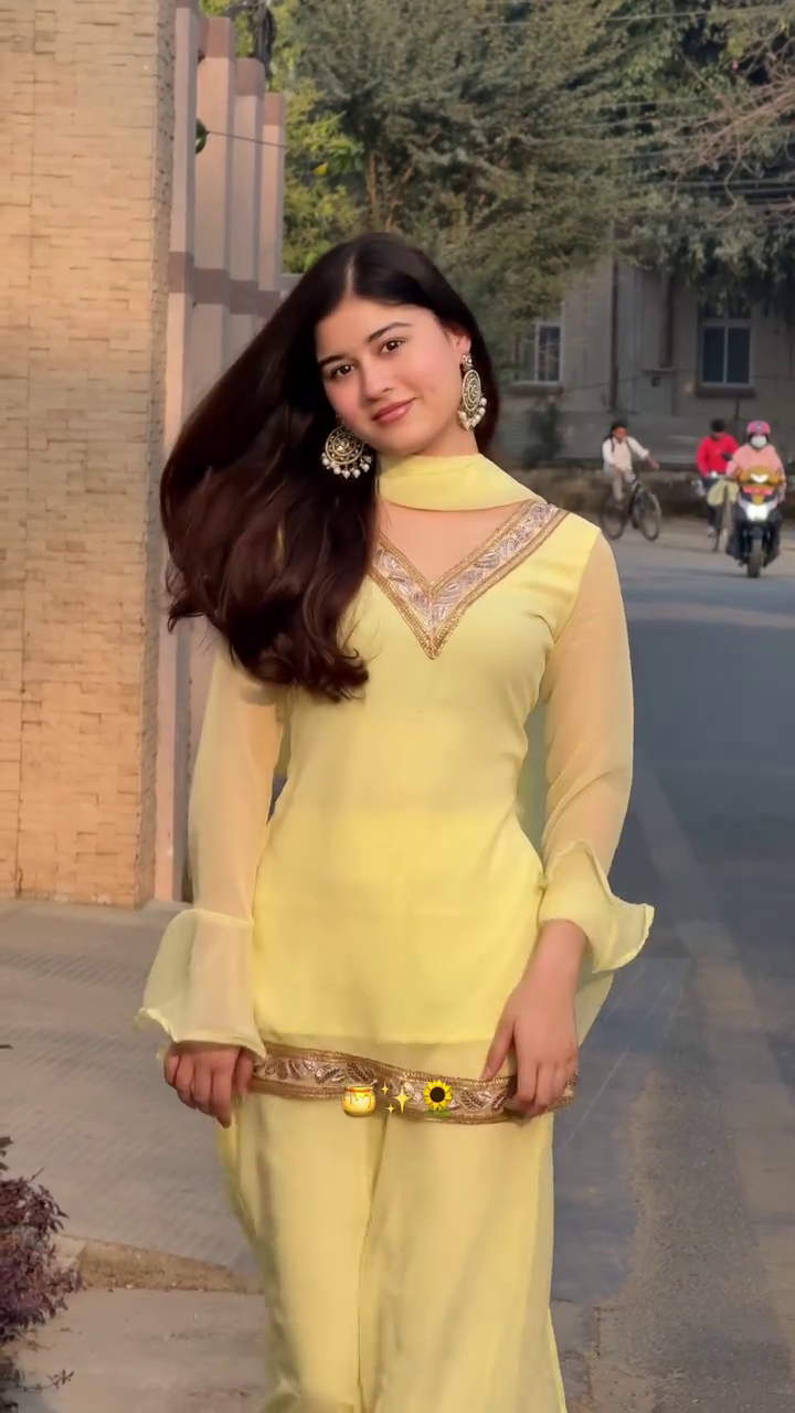 Yellow Embroidered Kurta Set