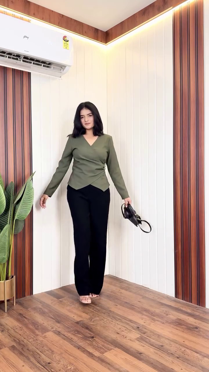 Elegant Maroon Office Co-Ord Set