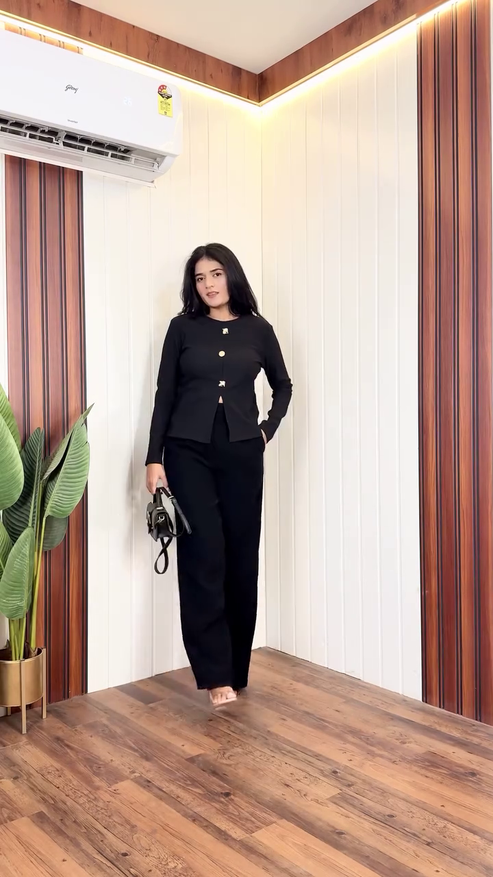 Elegant Maroon Office Co-Ord Set