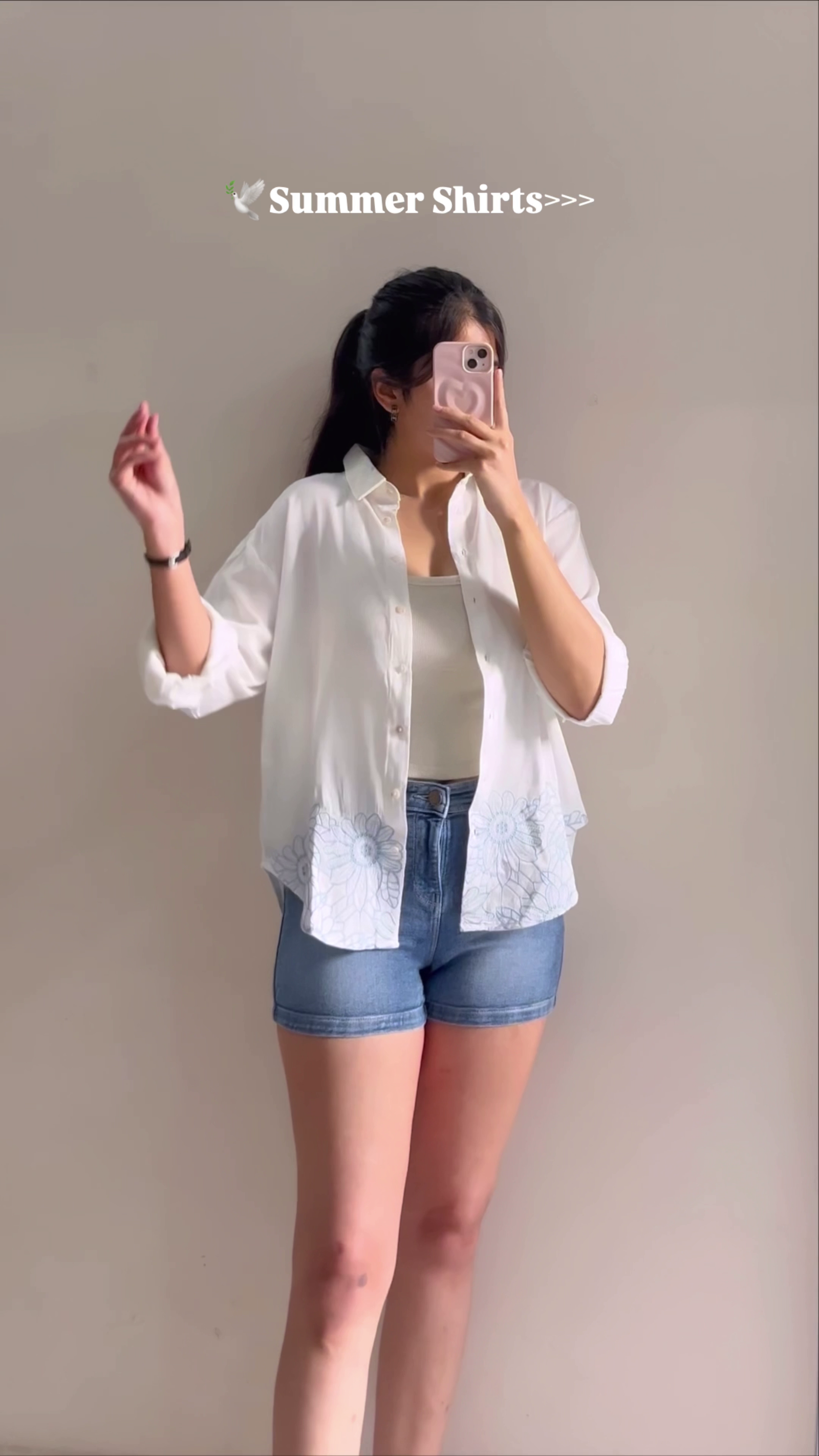Soft Pink Summer Shirt for Women