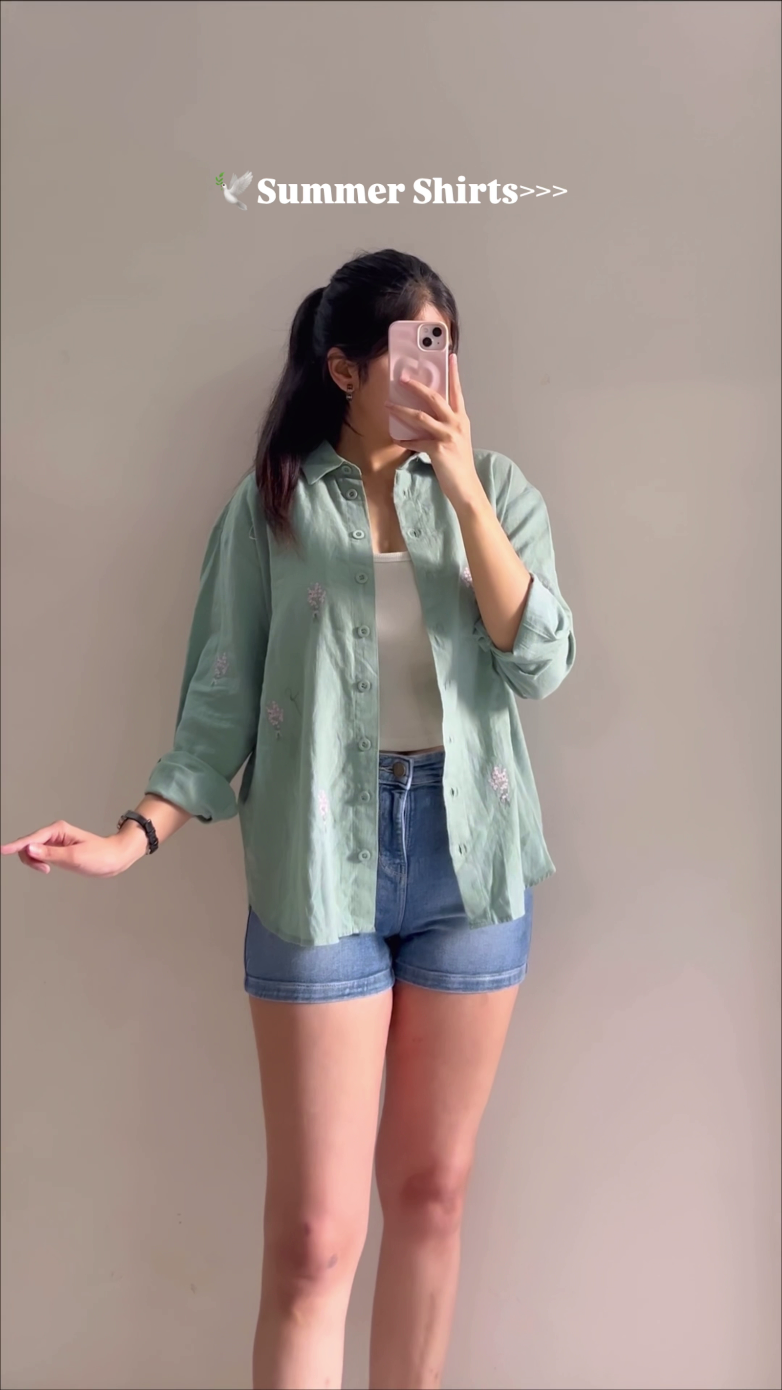 Soft Pink Summer Shirt for Women