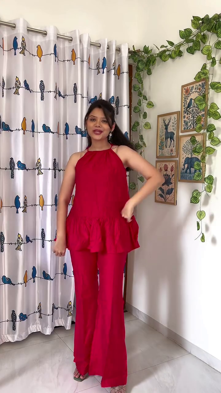 Printed Ethnic Crop Top & Skirt Co-Ord Set