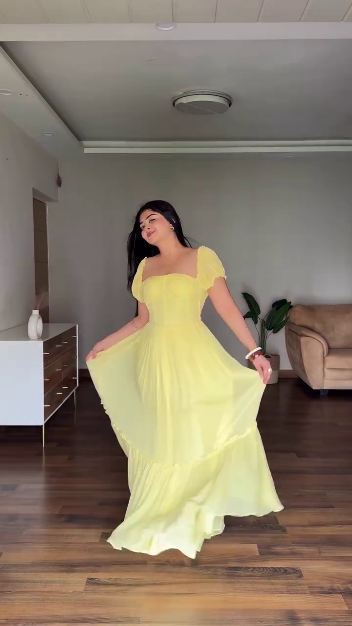 Soft Yellow Summer Maxi Dress