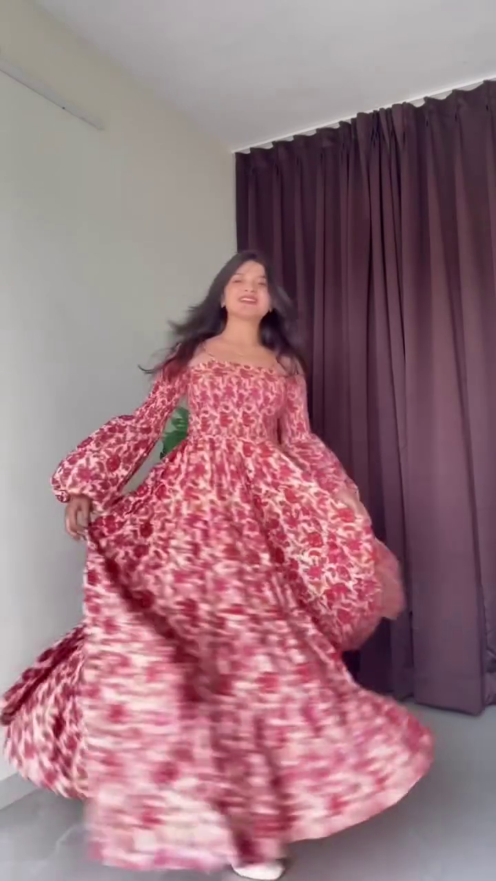 Red Floral Off-Shoulder Maxi Dress