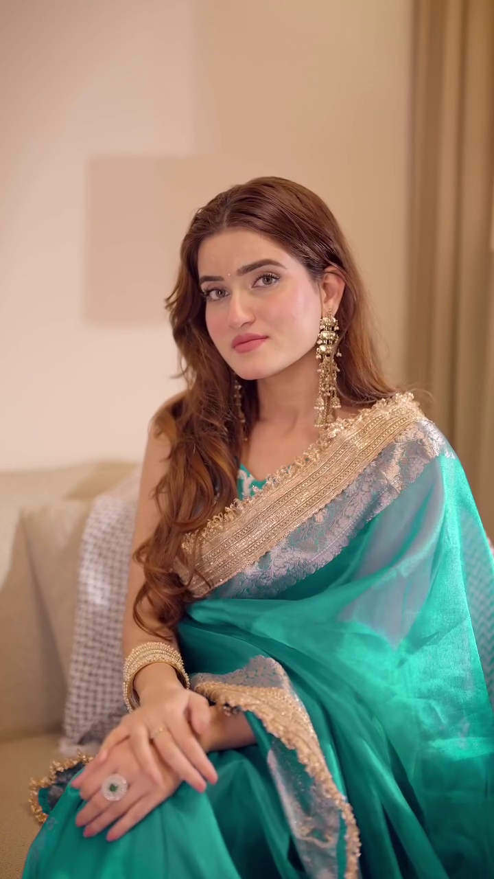 Emerald Green Elegant Silk Saree