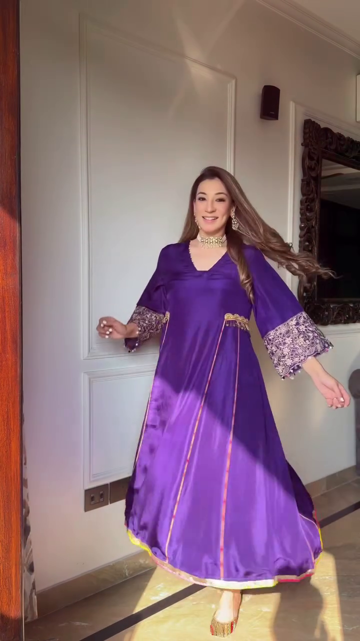 Royal Purple Designer Anarkali