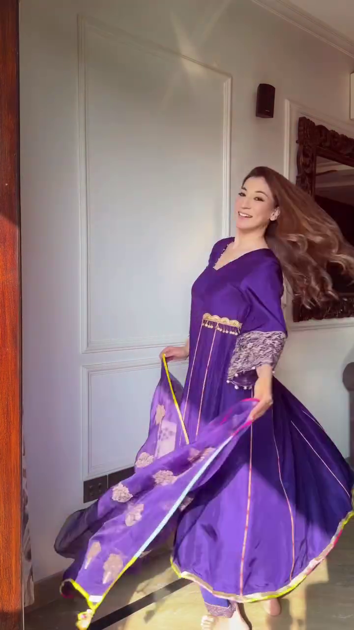 Royal Purple Designer Anarkali