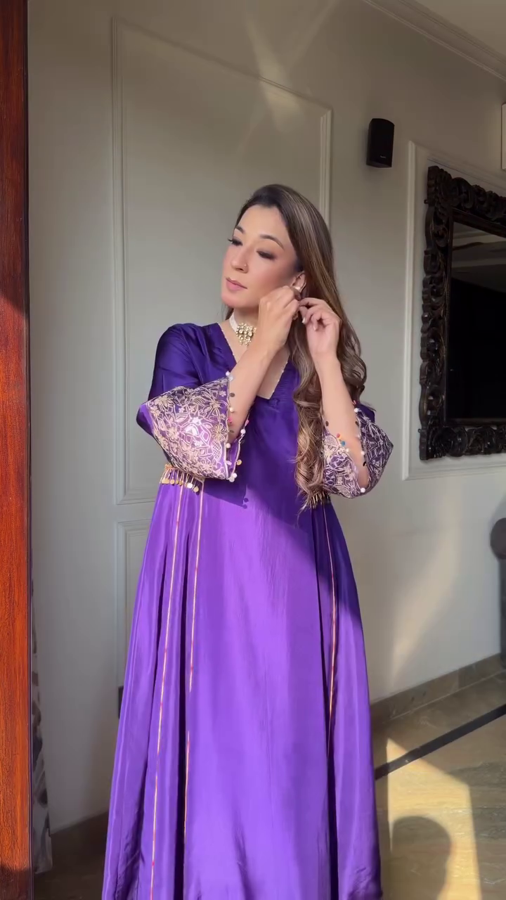 Royal Purple Designer Anarkali