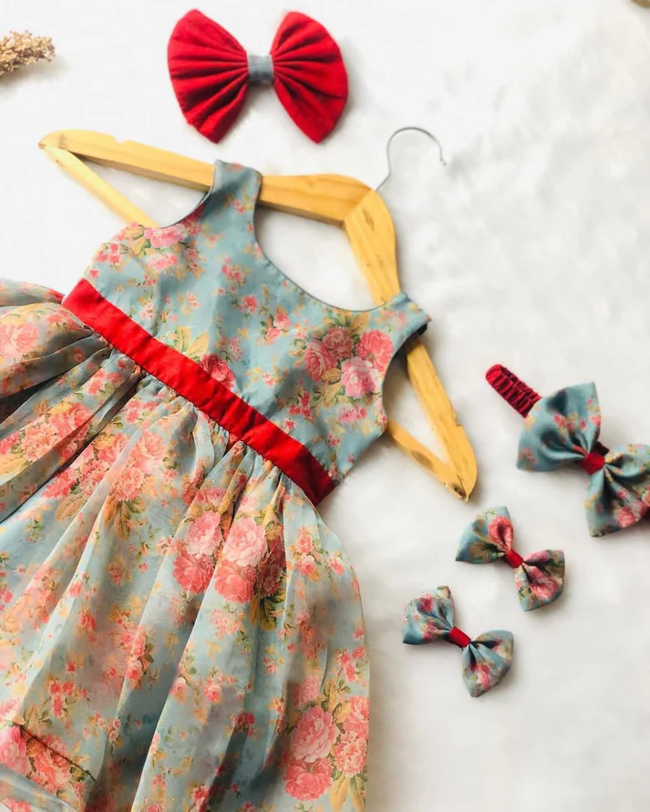 Amazing printed birthday dress for Cute Baby Girls