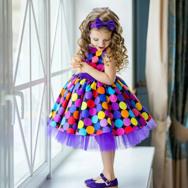 Amazing printed birthday dress for Cute Baby Girls