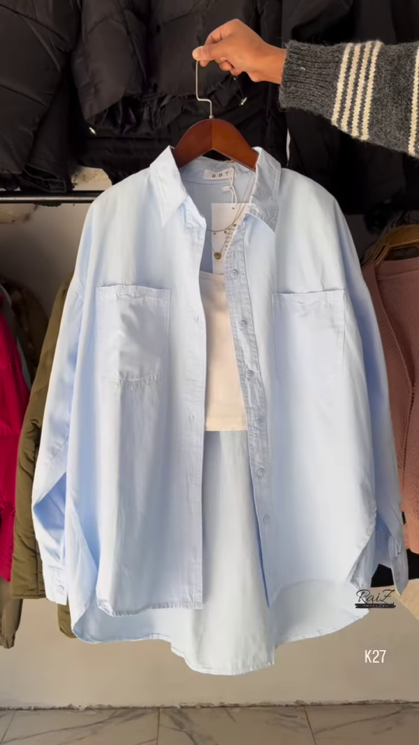 Oversized Cotton Shirt – Effortless Chic in 5 Colors - Image 4